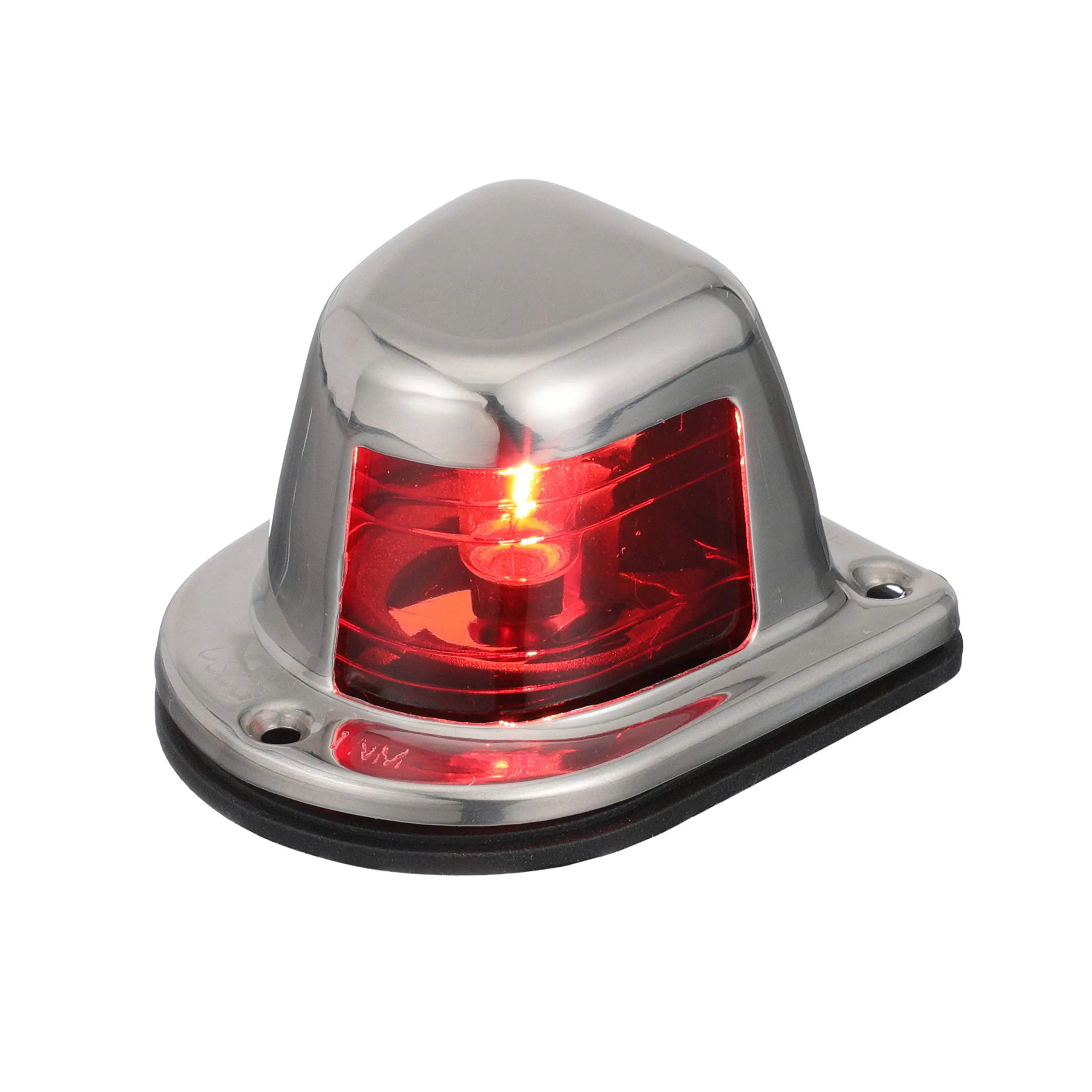 ATTWOOD 1-Mile Deck Mount Sidelight - 12V - Stainless Steel Housing