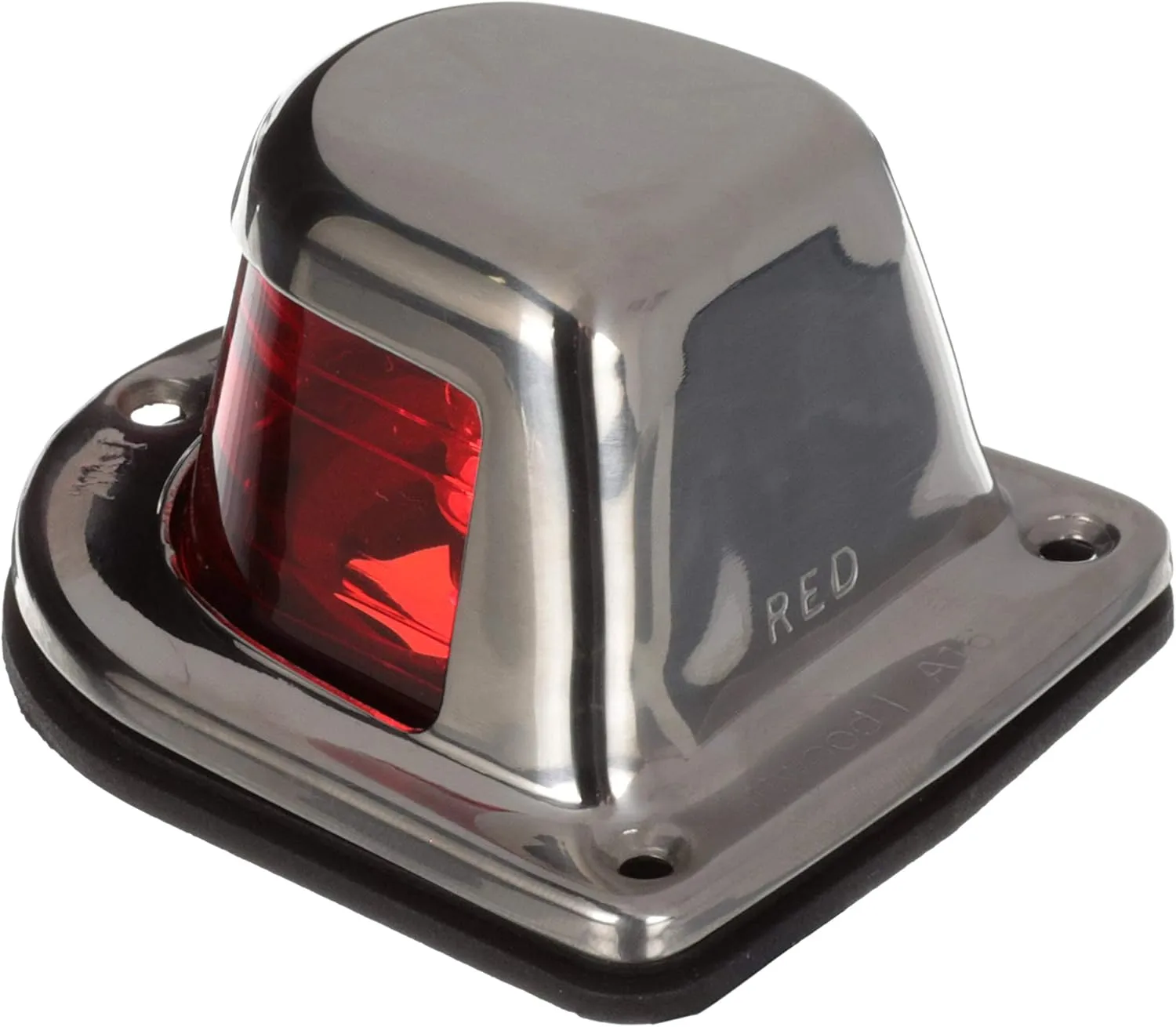 ATTWOOD 1-Mile Deck Mount Sidelight - 12V - Stainless Steel Housing