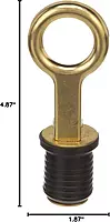 Attwood 7524A7 Snap-Handle Drain Plug, 1" Diameter