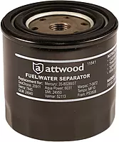 attwood 11840-7 Universal 10-Micron Fuel/Water Separator for 2-Cycle and 4-Cycle Engines, One Size
