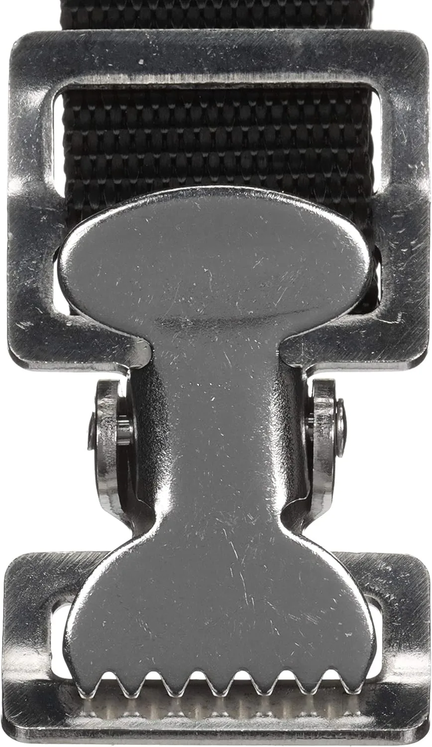 Attwood 11526-3 Fuel Tank Strap Set, for 3-6-Gallon Tanks, 1-Inch-Wide White Nylon Strap with Snap and Buckle, 48 Inches Long