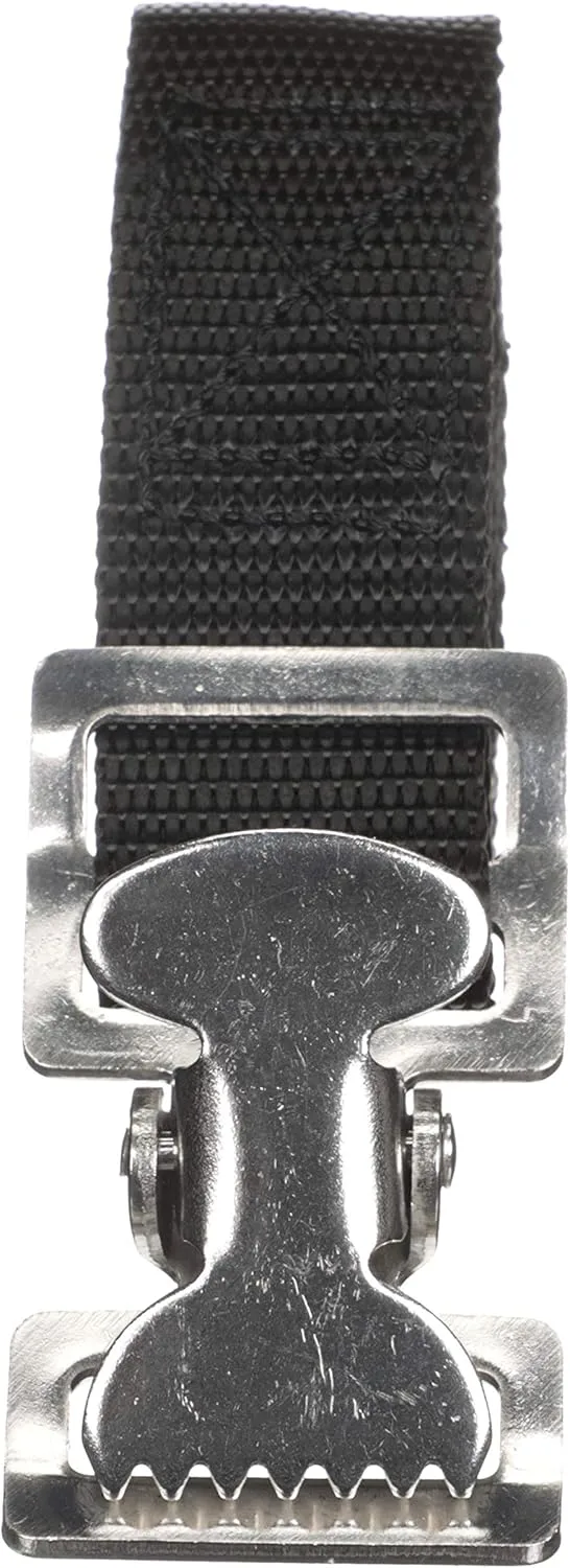 Attwood 11526-3 Fuel Tank Strap Set, for 3-6-Gallon Tanks, 1-Inch-Wide White Nylon Strap with Snap and Buckle, 48 Inches Long