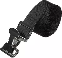 Attwood 11526-3 Fuel Tank Strap Set, for 3-6-Gallon Tanks, 1-Inch-Wide White Nylon Strap with Snap and Buckle, 48 Inches Long