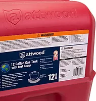 Attwood 8812LPG2 EPA Certified 12 Gallon Portable Fuel Tank with Gauge