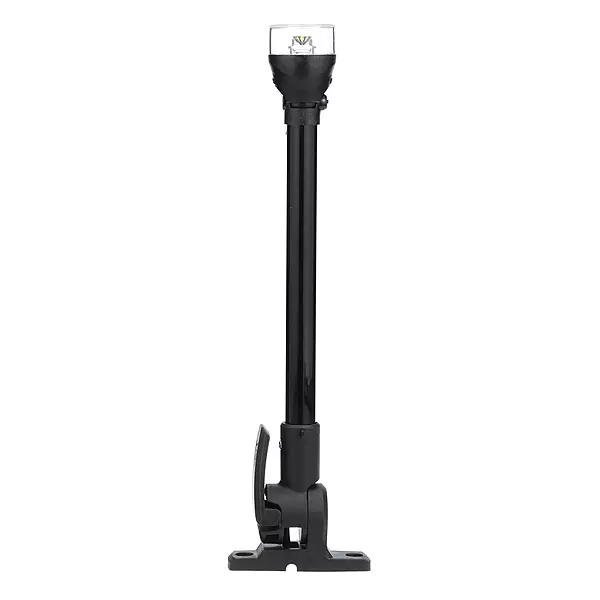 Attwood 5558-P12A7 All-Round LED Fold Down Navigation Light Black Base, 12-Inch