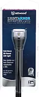 Attwood 5558-P12A7 All-Round LED Fold Down Navigation Light Black Base, 12-Inch