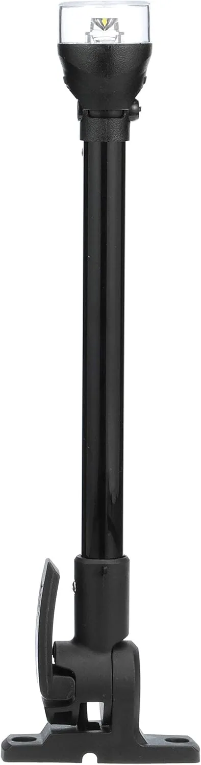 Attwood 5558-P12A7 All-Round LED Fold Down Navigation Light Black Base, 12-Inch