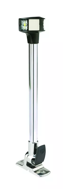 attwood 7812-S-7 Lightarmor Folding 12-Inch LED 3 Nautical Mile Masthead/Anchor Light, Silver