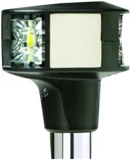 attwood 7812-S-7 Lightarmor Folding 12-Inch LED 3 Nautical Mile Masthead/Anchor Light, Silver