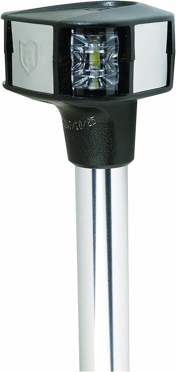 attwood 7812-S-7 Lightarmor Folding 12-Inch LED 3 Nautical Mile Masthead/Anchor Light, Silver
