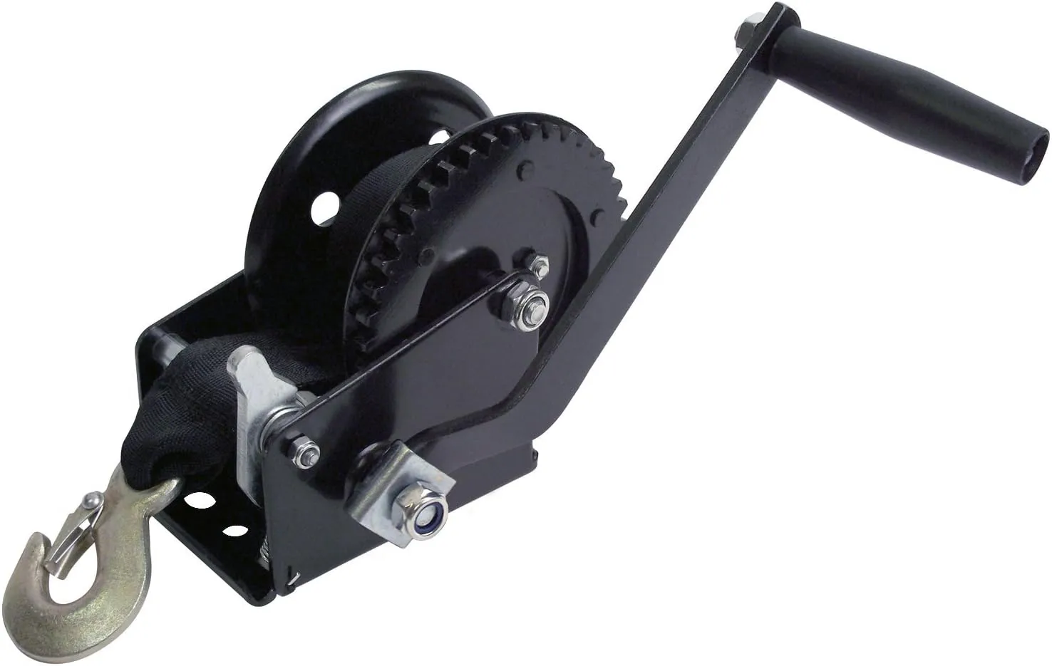 ATTWOOD Manual Boat Trailer Winch with 2" x 20' Nylon Strap
