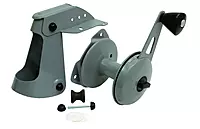 Attwood 13710-4 Anchor Lift System, Lifts and Drops Anchor, Heavy-Gauge Steel, Self-Lubricating Nylon Wheels