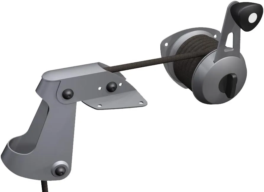 Attwood 13710-4 Anchor Lift System, Lifts and Drops Anchor, Heavy-Gauge Steel, Self-Lubricating Nylon Wheels