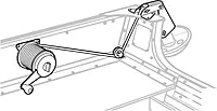 Attwood 13710-4 Anchor Lift System, Lifts and Drops Anchor, Heavy-Gauge Steel, Self-Lubricating Nylon Wheels