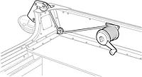 Attwood 13710-4 Anchor Lift System, Lifts and Drops Anchor, Heavy-Gauge Steel, Self-Lubricating Nylon Wheels