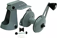 Attwood 13710-4 Anchor Lift System, Lifts and Drops Anchor, Heavy-Gauge Steel, Self-Lubricating Nylon Wheels