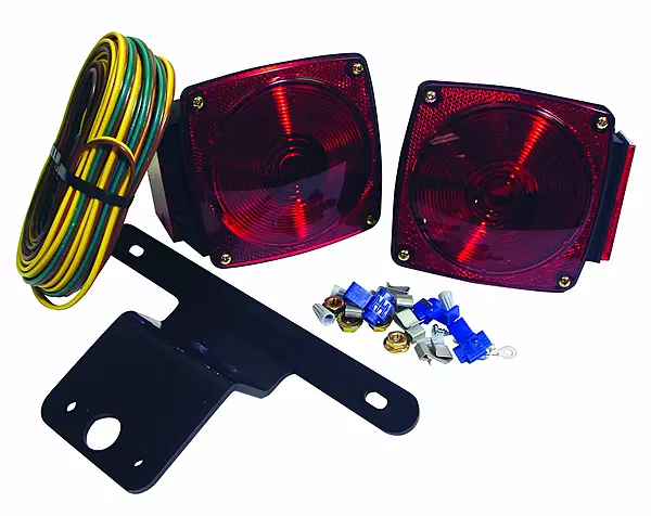 Attwood 14060-7 Submersible Multi-Function Trailer Light Kit, Clear Lens