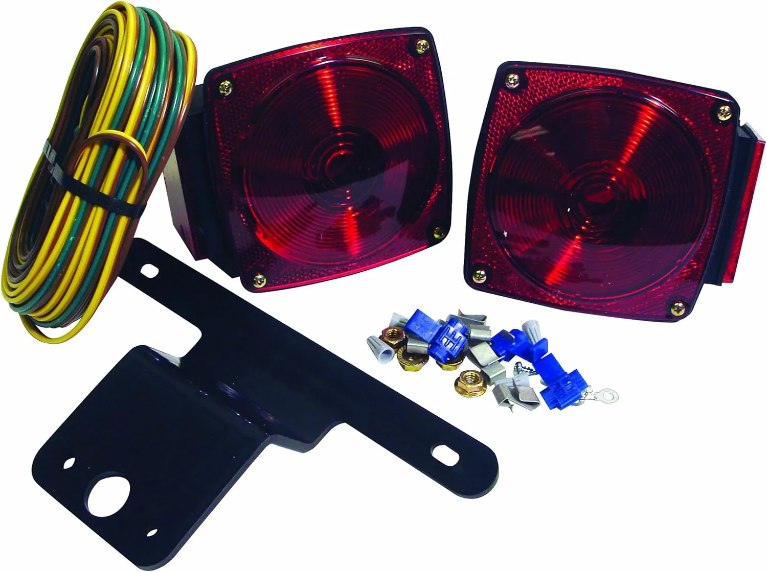 Attwood 14060-7 Submersible Multi-Function Trailer Light Kit, Clear Lens