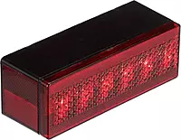 Attwood 14064-7 LED Low-Profile Trailer Light Kit — 2 Stop/Tail/Turn Submersible LED Lights, License Plate Bracket