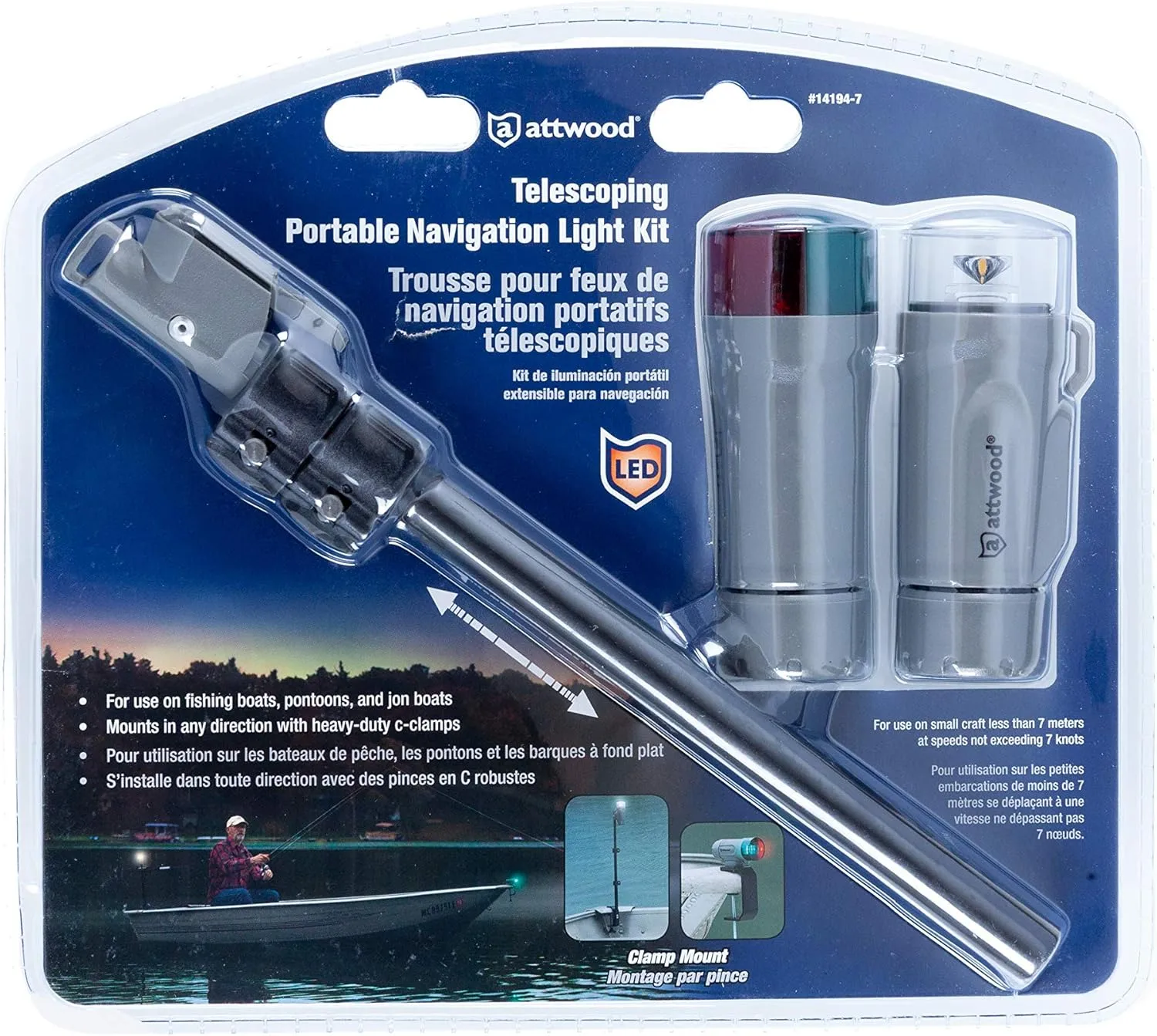 ATTWOOD Portable LED Navigation Light Kit