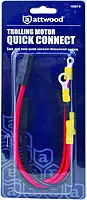 attwood 14367-6 Heavy-Duty Trolling Motor Quick Connectors 2-Wire 10-Gauge, Set of 2, One Size