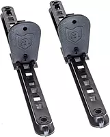 Attwood 11940-2 Universal Adjustable Kayak Foot Pegs/Foot Brace with Trigger Lock, Black Finish, Set of 2, 15 Inches