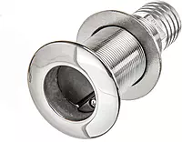 Attwood 66553-3 Boat Self-Bailing Cockpit Barbed Stainless Steel 1 ½-Inch Scupper Valve One Size