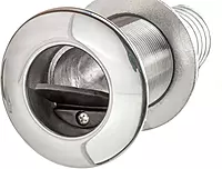 Attwood 66553-3 Boat Self-Bailing Cockpit Barbed Stainless Steel 1 ½-Inch Scupper Valve One Size