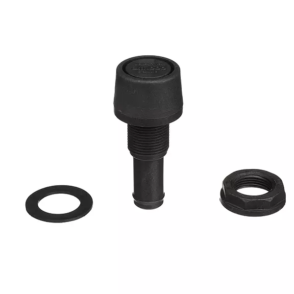 Attwood 1607-3 Polypropylene Fuel Vent, Black One Size