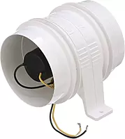 Attwood 1749-4 Turbo 4000 Series II In-Line Blower, For 4-Inch Interior Diameter Vent Hose, Water Resistant