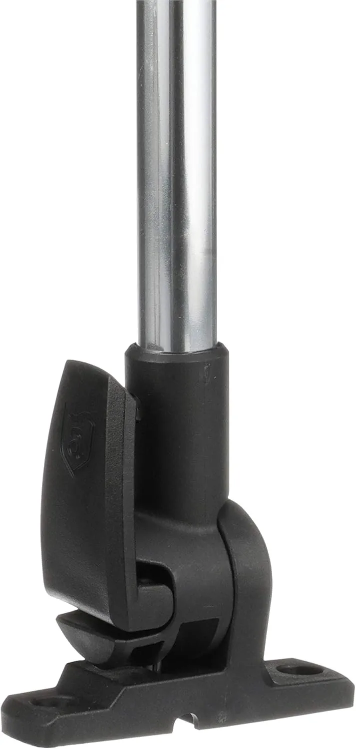 Attwood 5550-PA20-7 Lightarmor Folding All-Round 20-Inch Marine Boat 360-Degree Pole Light, Silver