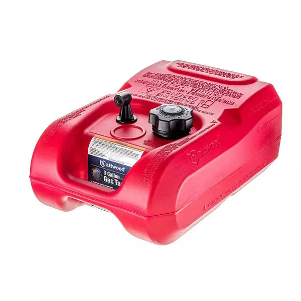 ATTWOOD 8803LP2 EPA and CARB Certified 3-Gallon Portable Marine Fuel Tank