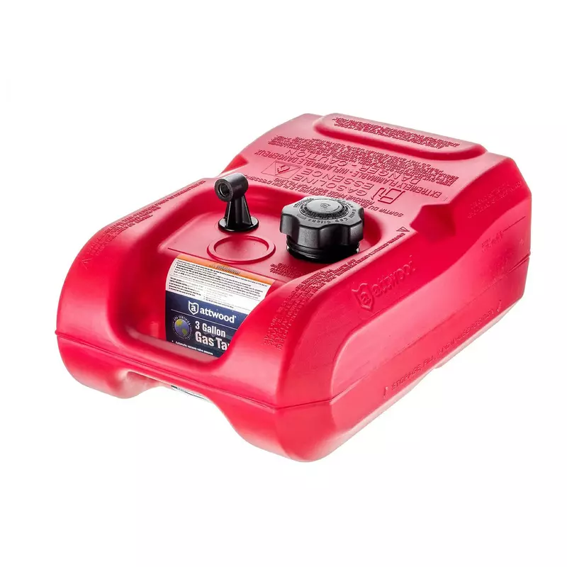 ATTWOOD 8803LP2 EPA and CARB Certified 3-Gallon Portable Marine Fuel Tank