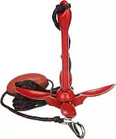 attwood 11969-4 Grapnel Anchor System, 3.5-Pound Anchor, 25 Feet of Rope, Marker Buoy, Snap Hook, Nylon Storage Case