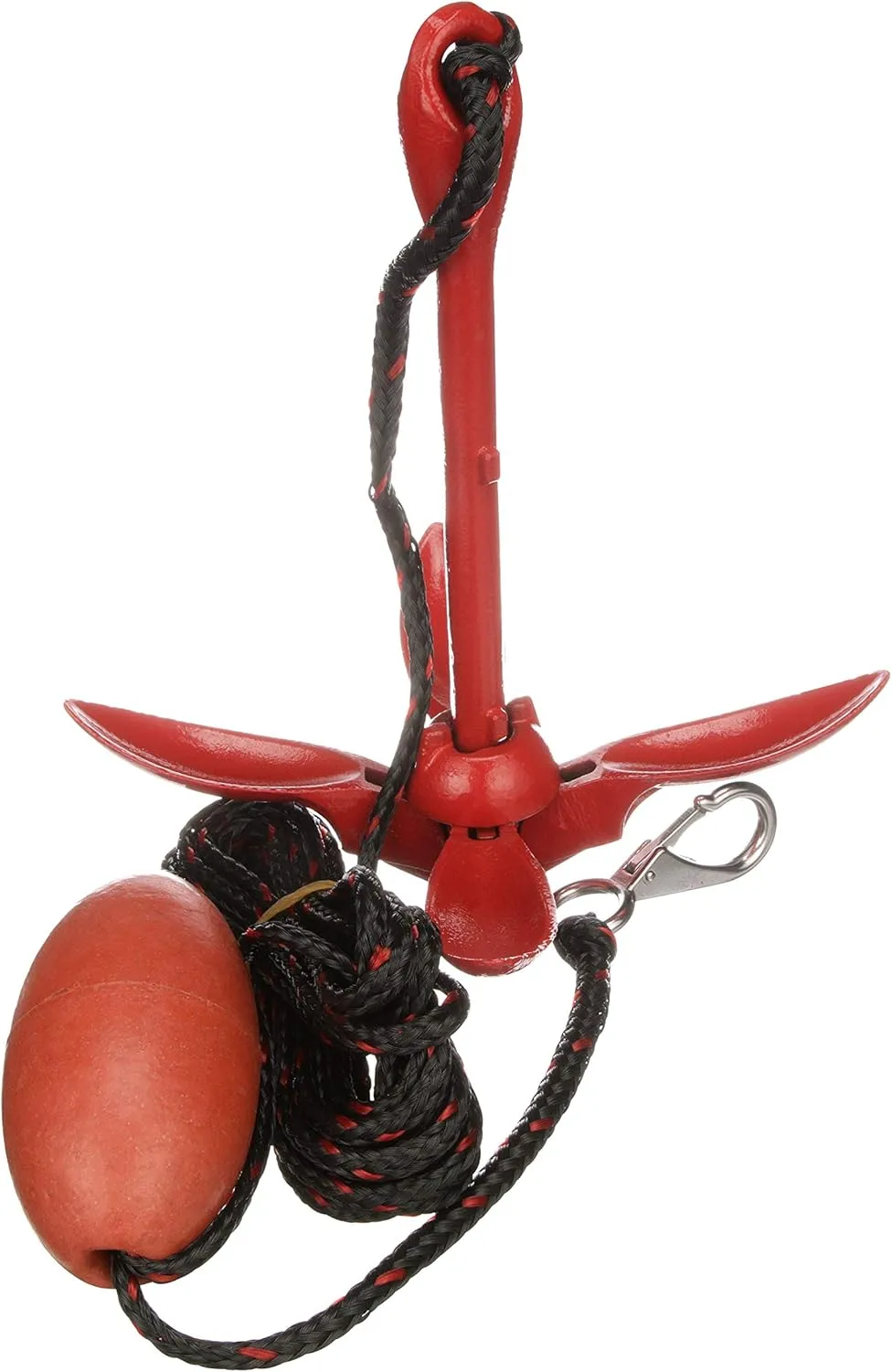 attwood 11969-4 Grapnel Anchor System, 3.5-Pound Anchor, 25 Feet of Rope, Marker Buoy, Snap Hook, Nylon Storage Case