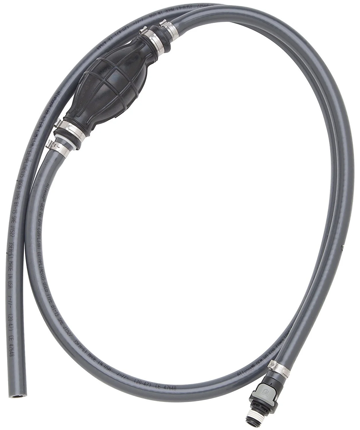 Attwood 3/8-Inch x 6-Foot Marine Fuel Line Kit with Universal Sprayless Connector