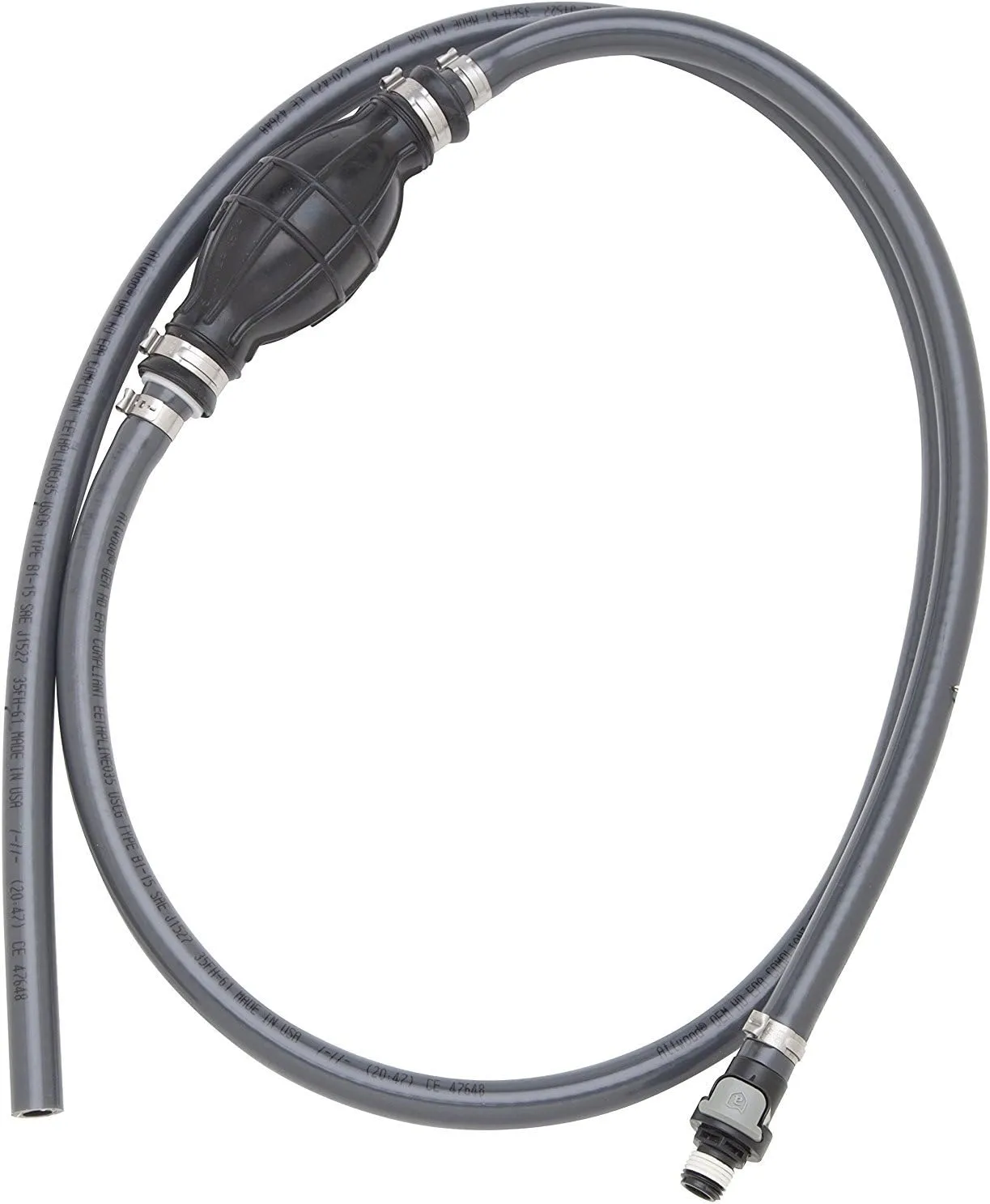 Attwood 3/8-inch x 6-foot Marine Fuel Line Kit with Universal Sprayless Connector
