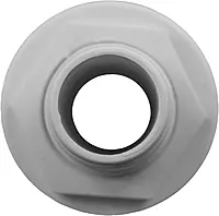 Attwood 3874-3 Polypropylene Durable Thru-Hull Connector Fitting, White Finish