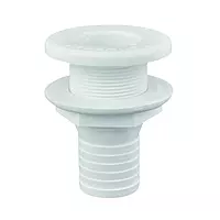 attwood 3875-3 1.5" Polypropylene Straight Thru-Hull Connector for Boating Plumbing Fittings