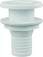 attwood 3875-3 1.5" Polypropylene Straight Thru-Hull Connector for Boating Plumbing Fittings