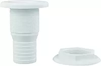 attwood 3875-3 1.5" Polypropylene Straight Thru-Hull Connector for Boating Plumbing Fittings