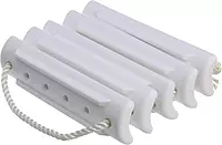 Attwood 11865-4 Rope Ladder, 5-Step, 11 ¾-Inch-Wide Blow-Molded Steps, 5 Feet Long, Non-Slip Step Surfaces, Nylon Rope