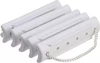 Attwood 11865-4 Rope Ladder, 5-Step, 11 ¾-Inch-Wide Blow-Molded Steps, 5 Feet Long, Non-Slip Step Surfaces, Nylon Rope