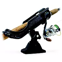 Attwood 5009-4 Heavy-Duty Adjustable Rod Holder with Combo Mount, Black Finish