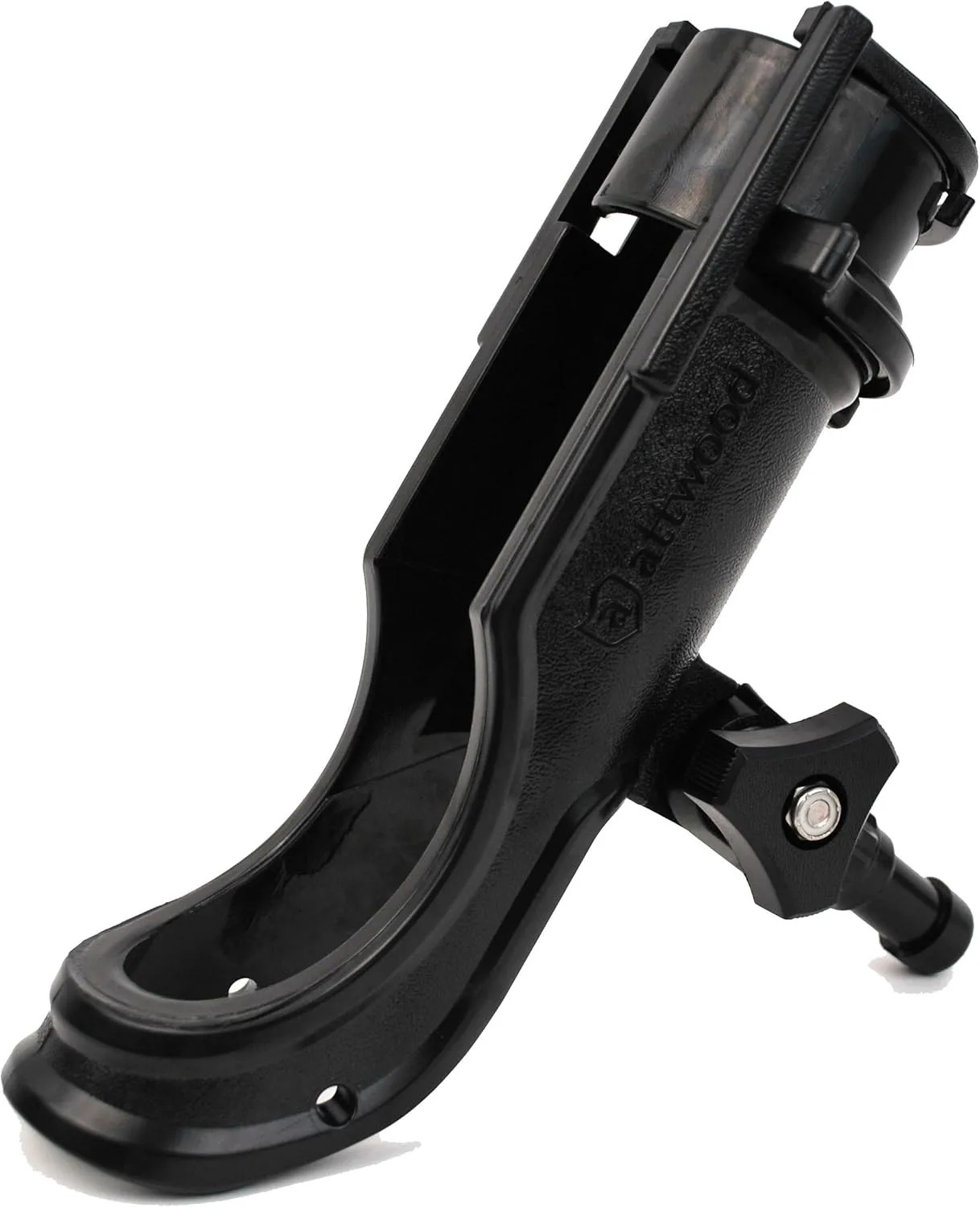 Attwood 5009-4 Heavy-Duty Adjustable Rod Holder with Combo Mount, Black Finish