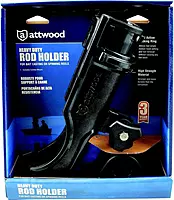 Attwood 5009-4 Heavy-Duty Adjustable Rod Holder with Combo Mount, Black Finish