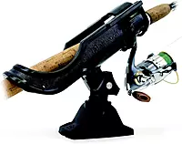 Attwood 5009-4 Heavy-Duty Adjustable Rod Holder with Combo Mount, Black Finish