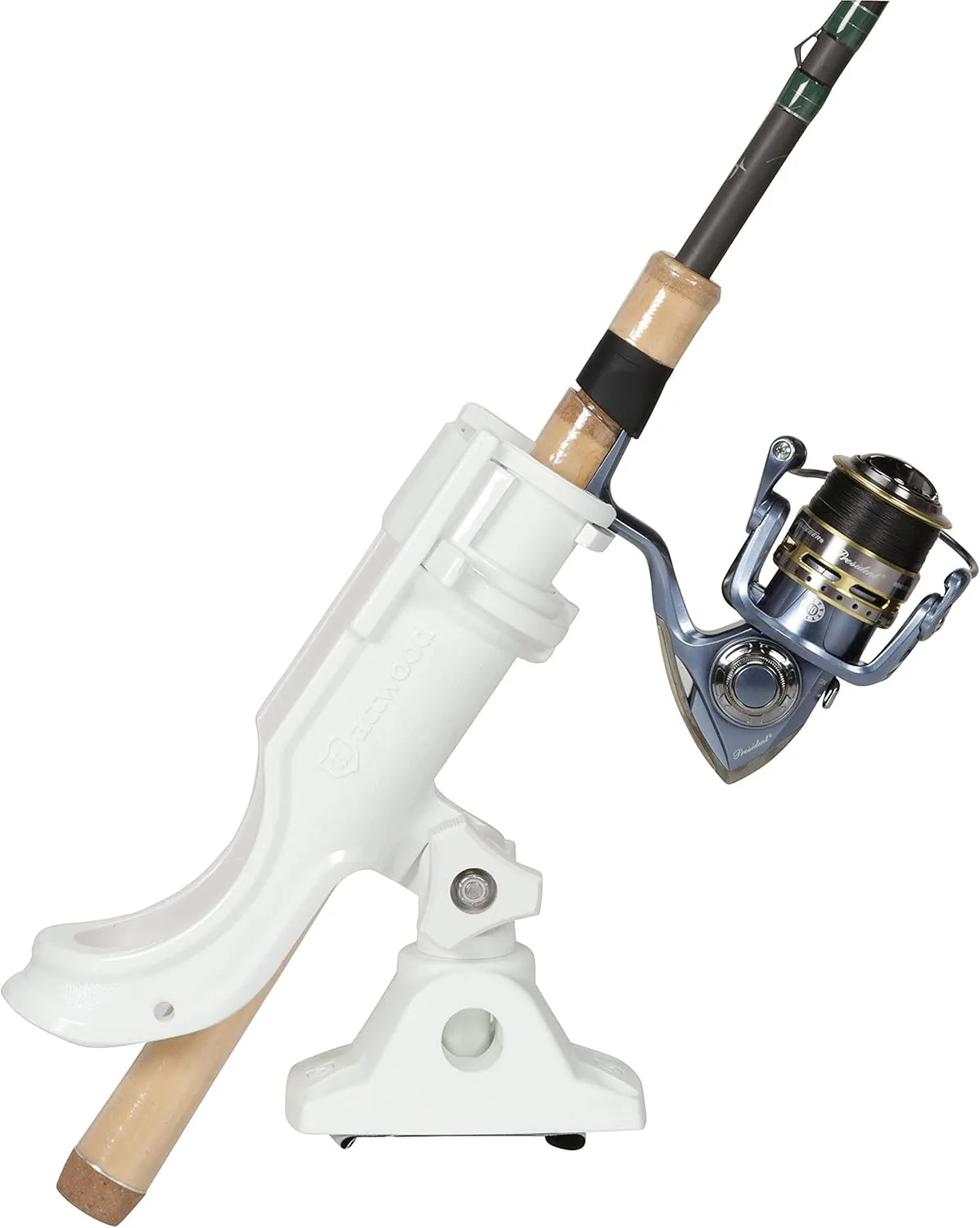 Attwood Heavy-Duty Adjustable Rod Holder w/Combo Mount - White