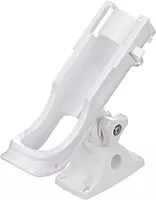 Attwood Heavy-Duty Adjustable Rod Holder w/Combo Mount - White