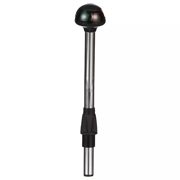 Attwood 5091-10-7 Bi-Color Stowaway 1-Mile Sidelights, 10-Inch Angled Pole, 225-Degree Visibility for Boats Up to 39.4 Feet